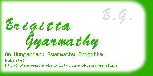 brigitta gyarmathy business card